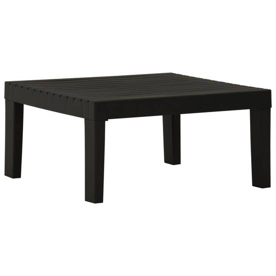 Table d'extérieur - Table de salon de jardin - Table de jardin Plastique Gris - Image 2
