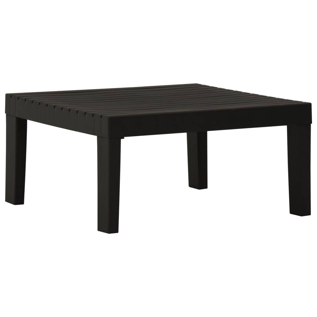 Table d'extérieur - Table de salon de jardin - Table de jardin Plastique Gris - Image 2