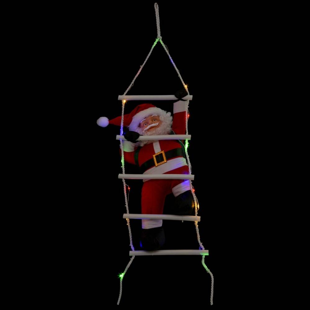 Fééric Lights & Christmas - Père Noël grimpeur avec échelle LED H.60cm - Feeric Lights & Christmas - Image 2