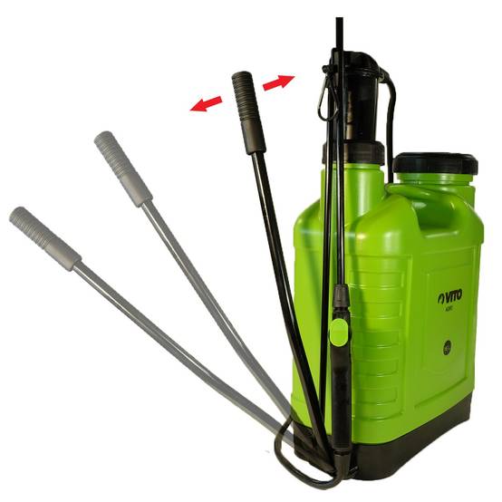Pulvérisateur à dos 12L VITO pression manuelle Spray et Jet Végetaux et Jardins accessoires 3 buses - Image 4