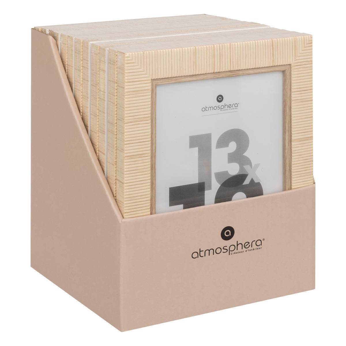 Atmosphera - Cadre photo Théa beige 13x18cm - Atmosphera Créateur d'intérieur - Image 4