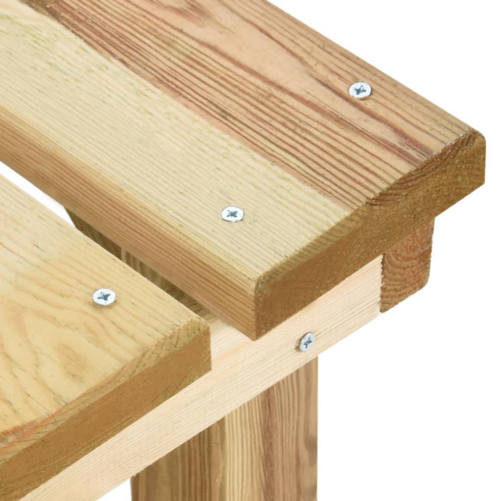 PANGIVO - Banc de jardin bois de pin vert 140 x 38 x 45 cm - PANGIVO - Image 5