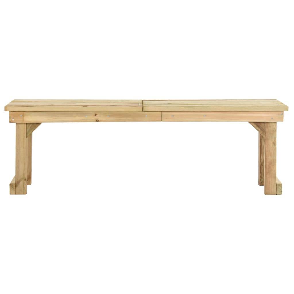 PANGIVO - Banc de jardin bois de pin vert 140 x 38 x 45 cm - PANGIVO - Image 2
