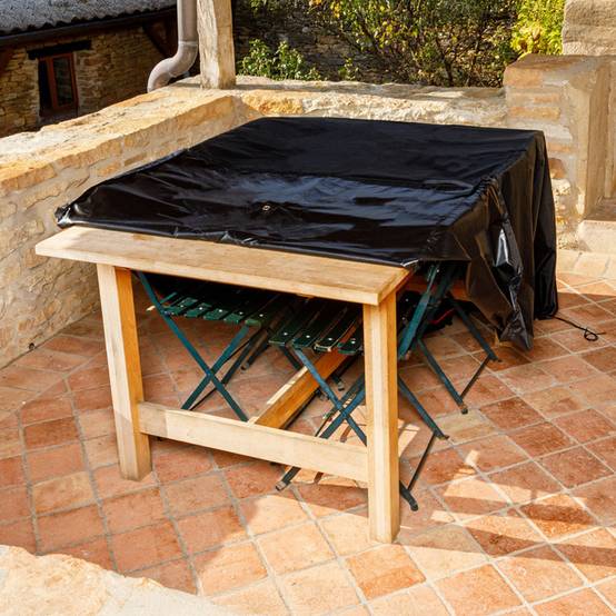 Somagic - Housse L 200 x l 100 x H 65 cm pour salon de jardin - SOMAGIC - Image 3