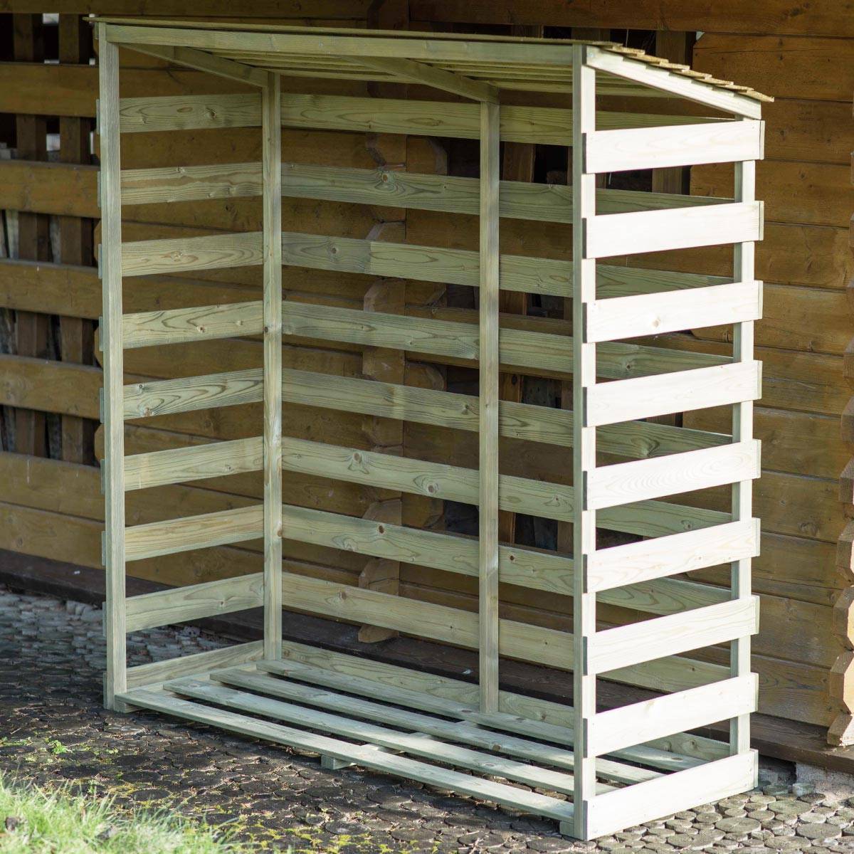 Abri bûches en bois Chamonix - 1,5 stères - Cémonjardin - Image 1