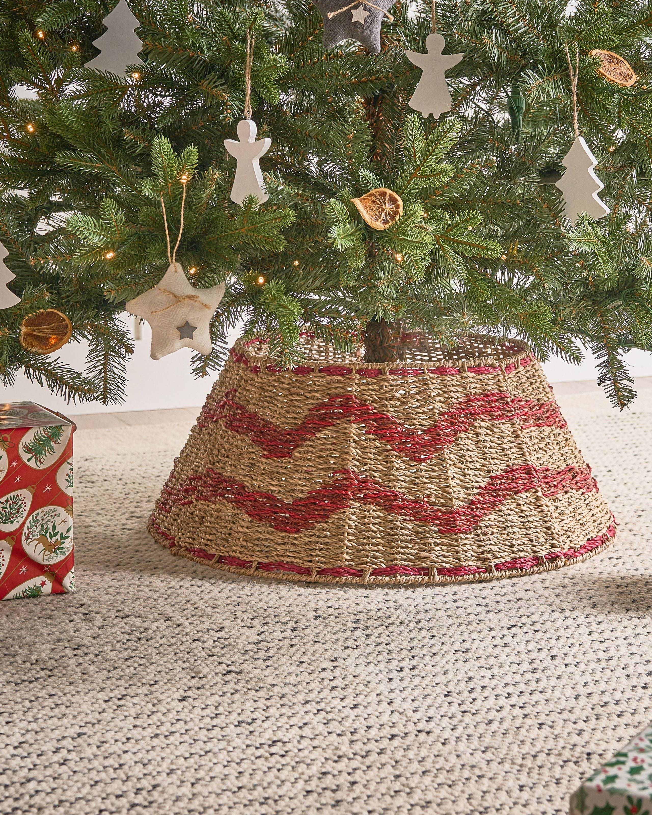 Beliani - Jupe de sapin de Noël Herbier marin Rouge HIVER - Beliani - Image 1