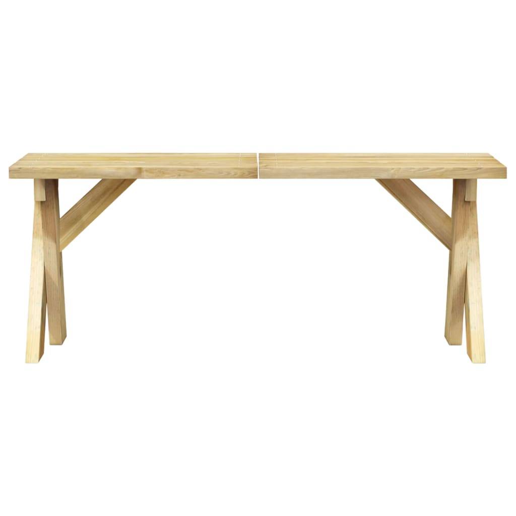 Helloshop26 - Banc de jardin meuble de patio d'extérieur terrasse 110 x 36 x 44 cm bois de pin imprégné - Image 2