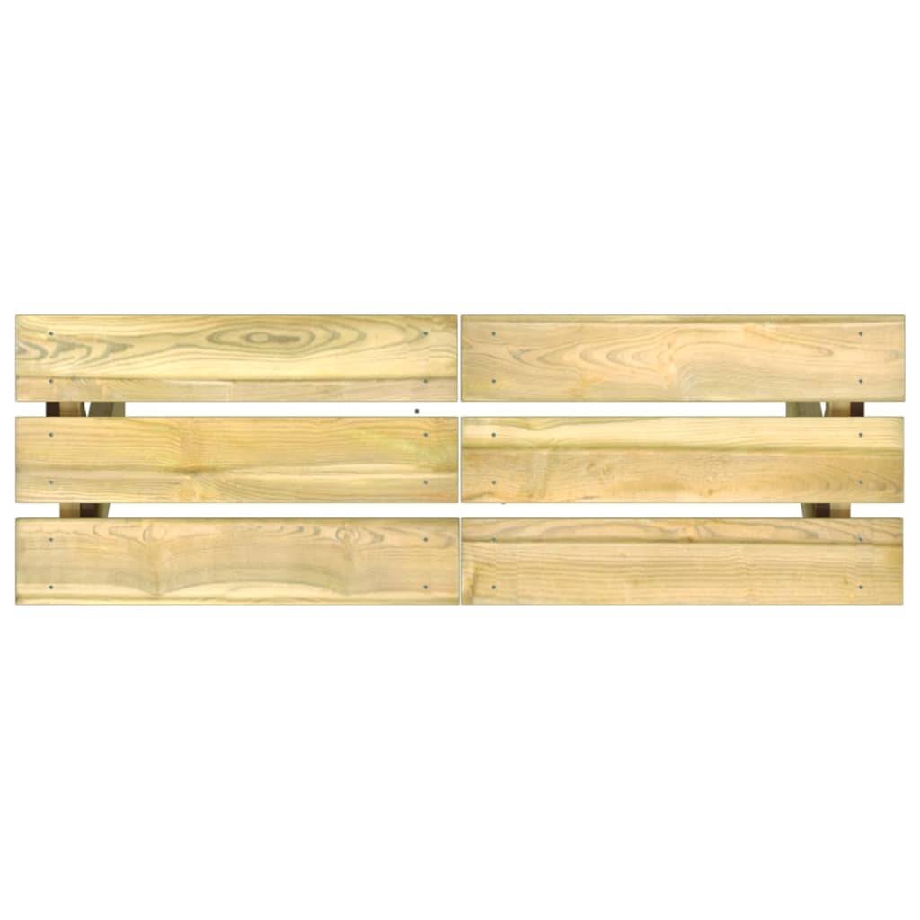 Helloshop26 - Banc de jardin meuble de patio d'extérieur terrasse 110 x 36 x 44 cm bois de pin imprégné - Image 4