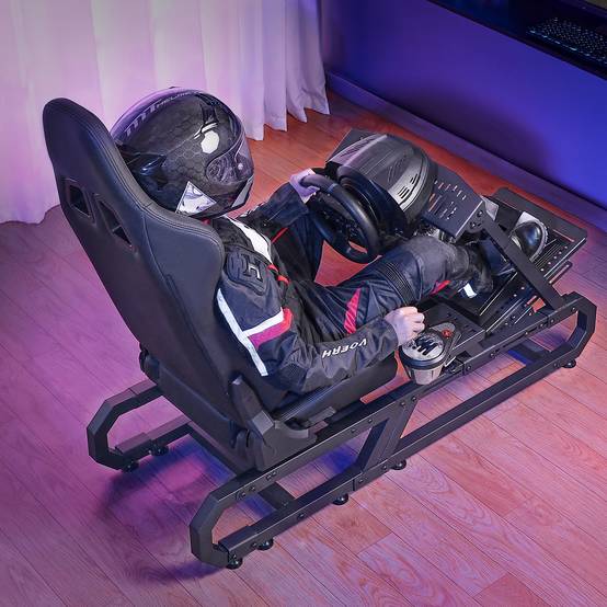 VEVOR Support volant de course compact acier, charge 150kg, réglable, pour Logitech G/Thrustmaster. - Image 8