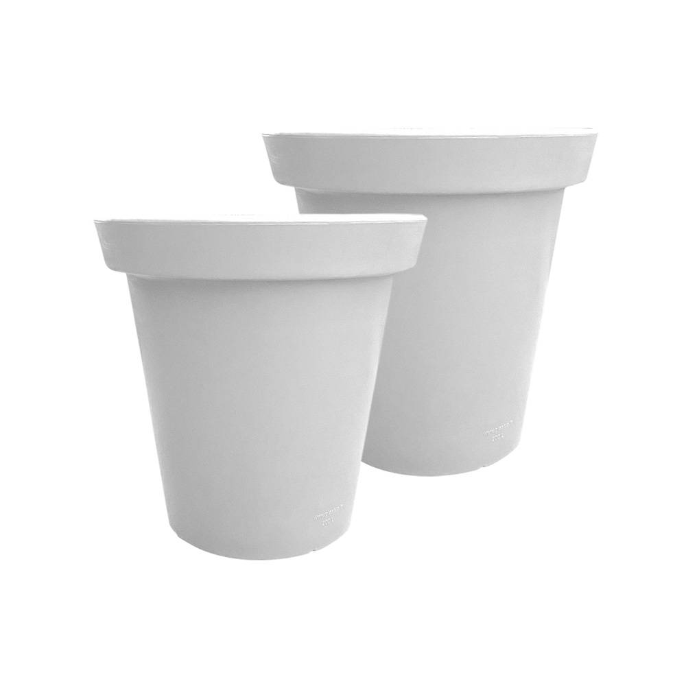 Plast'Up Rotomoulage - Pot de fleurs rond xxl delight 420l- lot de 2 - plast'up rotomoulage - Image 1