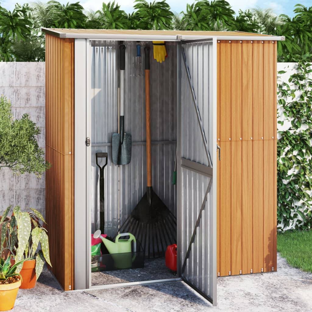 Vidaxl - Abri de jardin 180,5 x 97 x 209,5 cm Métal galvanisé Aspect bois 1.8m² vidaXL 150906 - Image 1