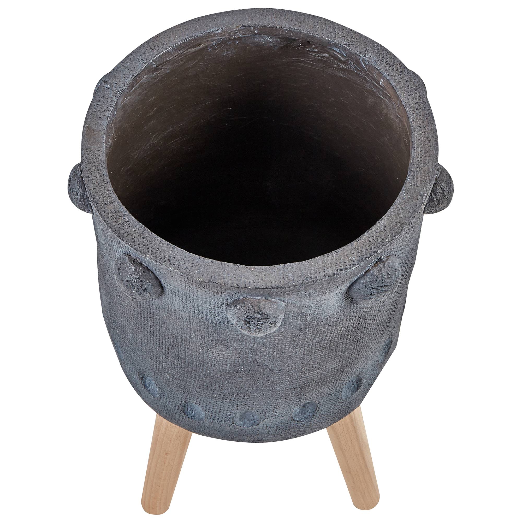 Beliani - Cache-pot d'extérieur Fibre d'argile Gris graphite BRUNNERA - Beliani - Image 4