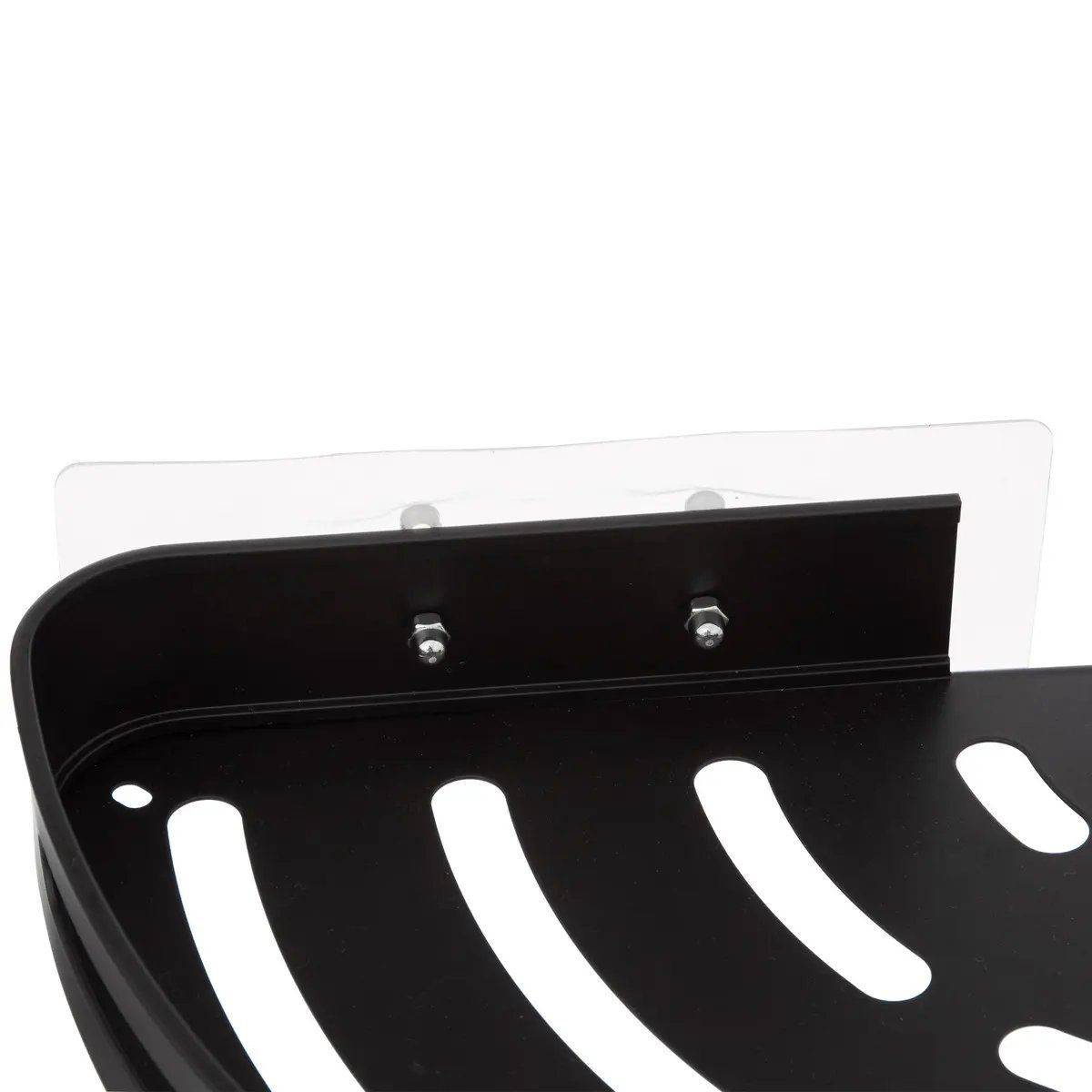 Étagère d'Angle de Douche "Adhésif" 29cm Noir - Image 4