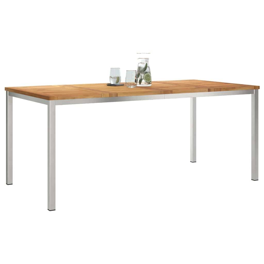Table à manger Bois de Teck Massif Marron 180 x 90 x 75 cm - PANGIVO - Image 3