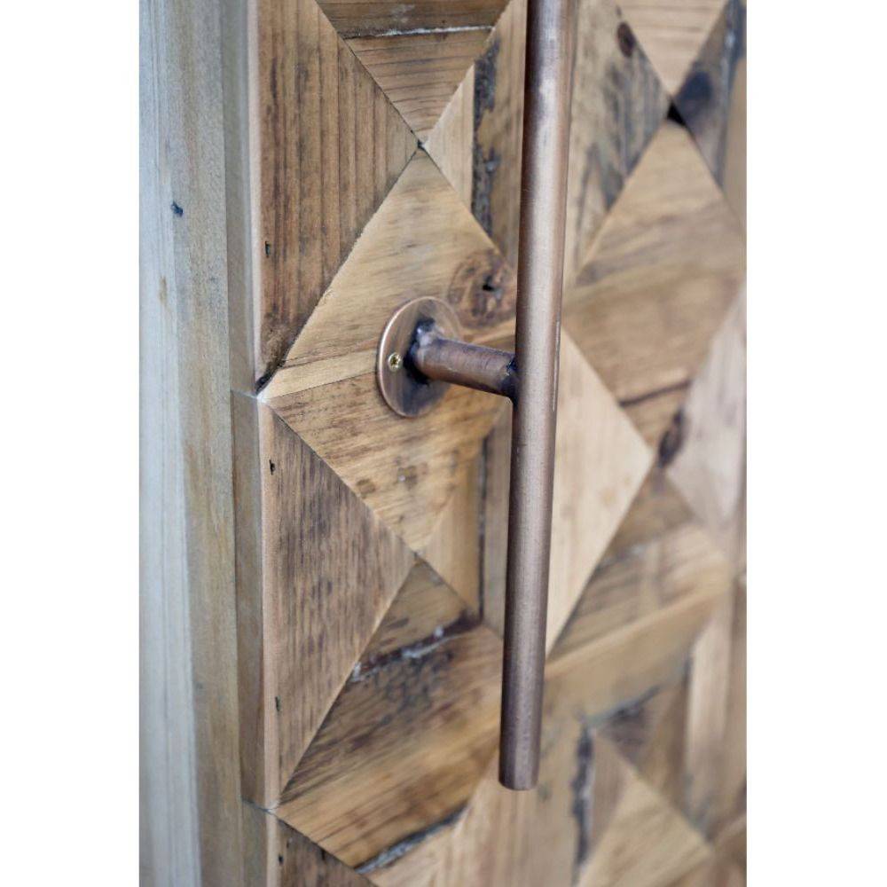 Chemin De Campagne - Armoire de bar desserte en bois de sapin recyclé 64.5 x 45 x 146.5 cm Chemin de campagne - Image 7