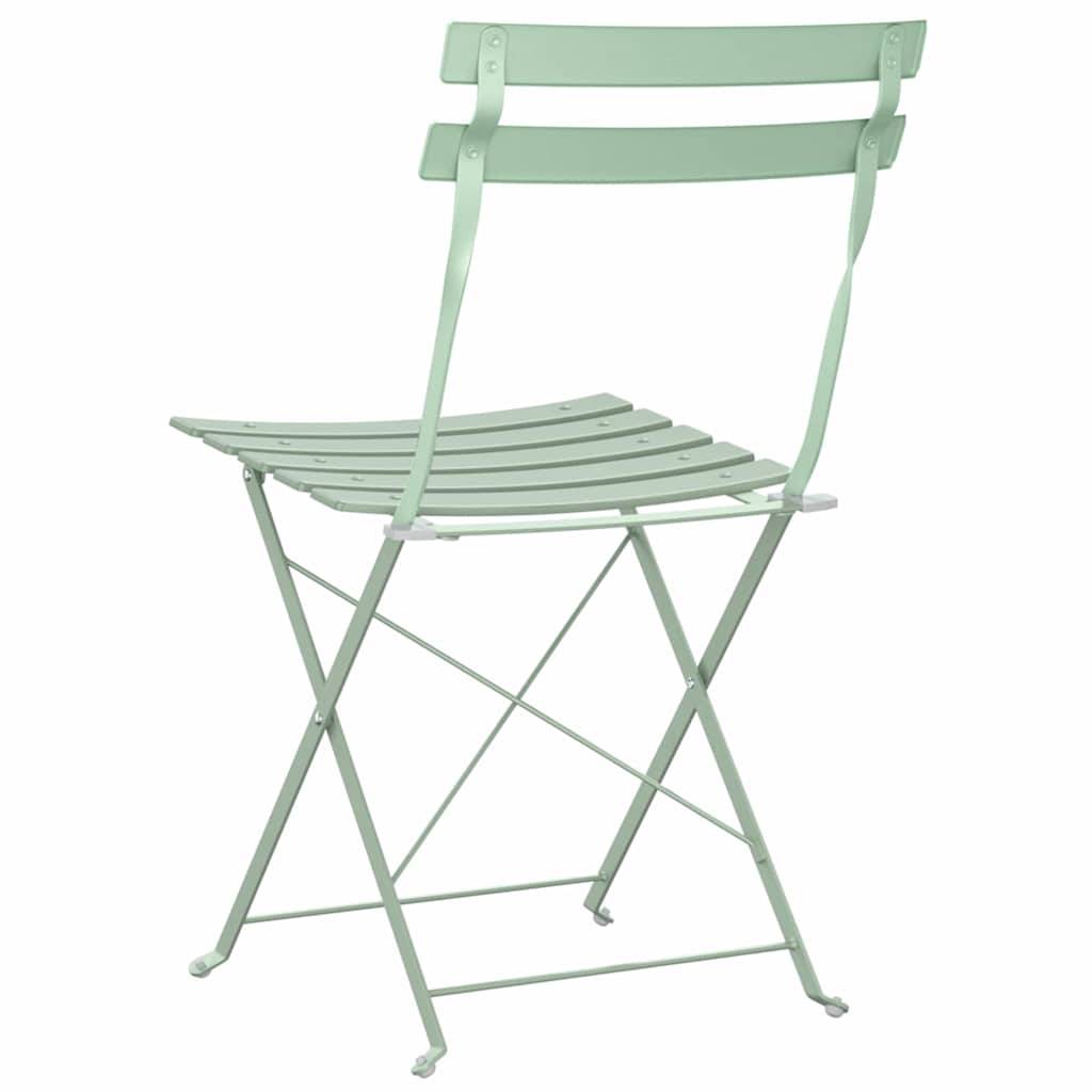 Prolenta Premium - Chaises de jardin métal vert  42 x 46 x 82 cm  - Prolenta premium p358.1 - Image 7