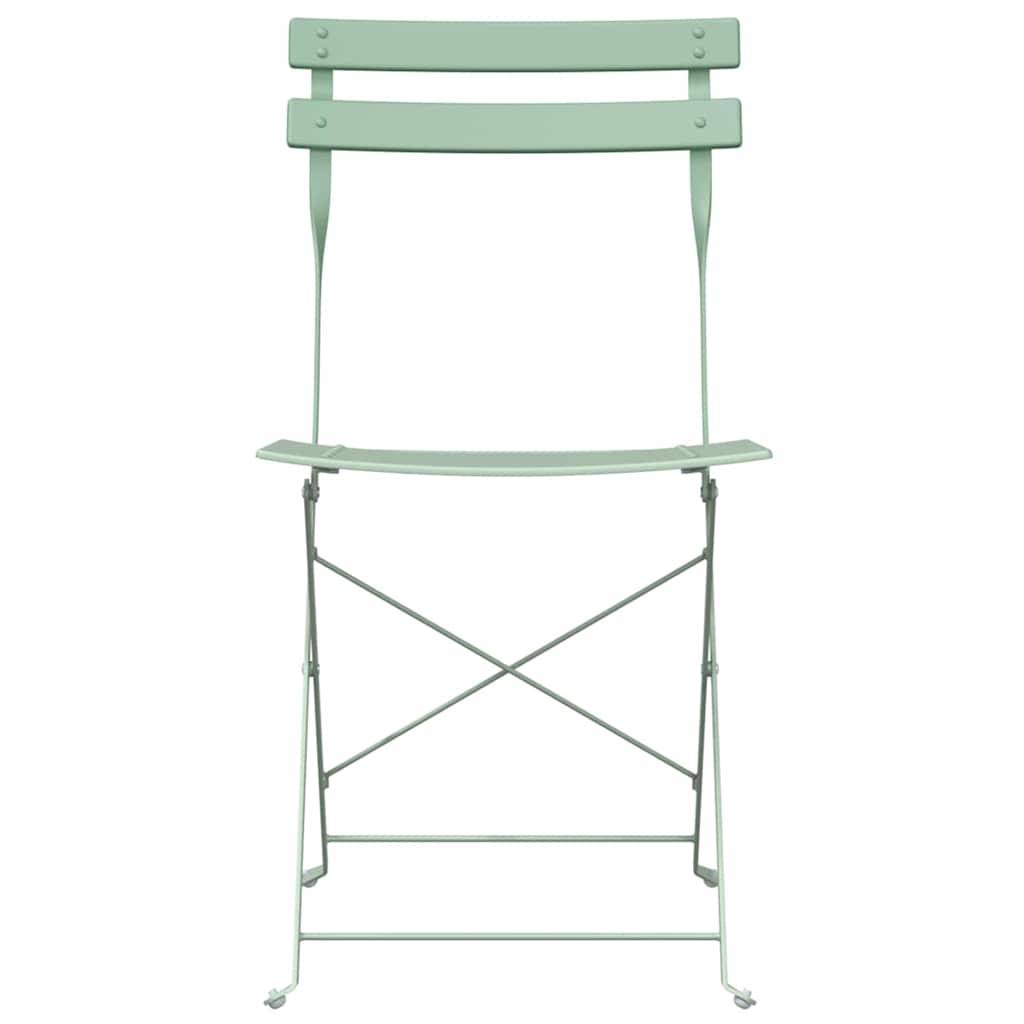 Prolenta Premium - Chaises de jardin métal vert 42 x 46 x 82 cm - Prolenta premium p358.1 - Image 5