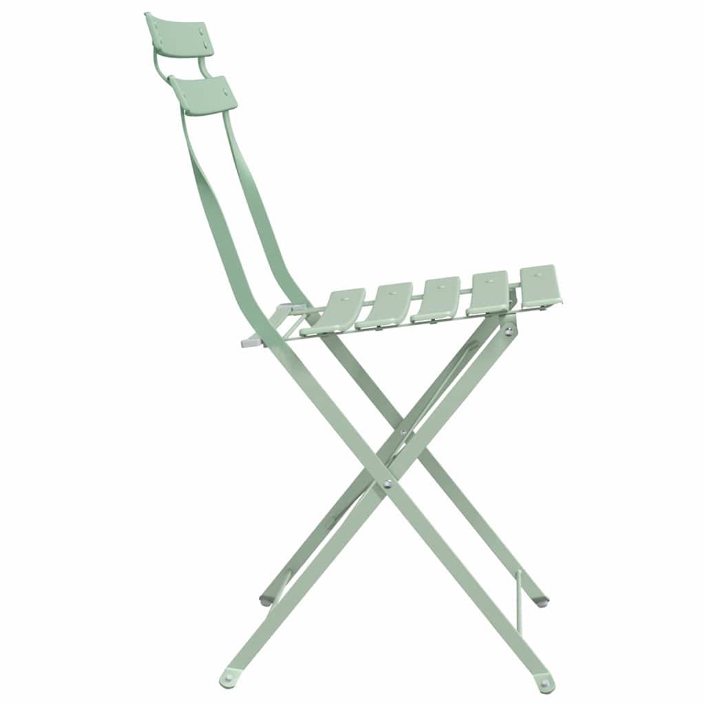 Prolenta Premium - Chaises de jardin métal vert  42 x 46 x 82 cm  - Prolenta premium p358.1 - Image 6