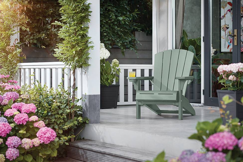 Keter - Chaise de jardin Adirondack - Vert - Style bois - KETER - Image 4