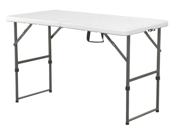 Table pliante rectangulaire intérieur, extérieur 122x61 blanc EASY garbar - Image 1