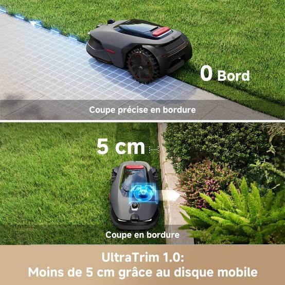 MOVA LiDAX Ultra 800 Robot Tondeuse – LiDAR 3D IA, Cartographie Auto, Coupe Bordures, 500–800 m² - Image 3