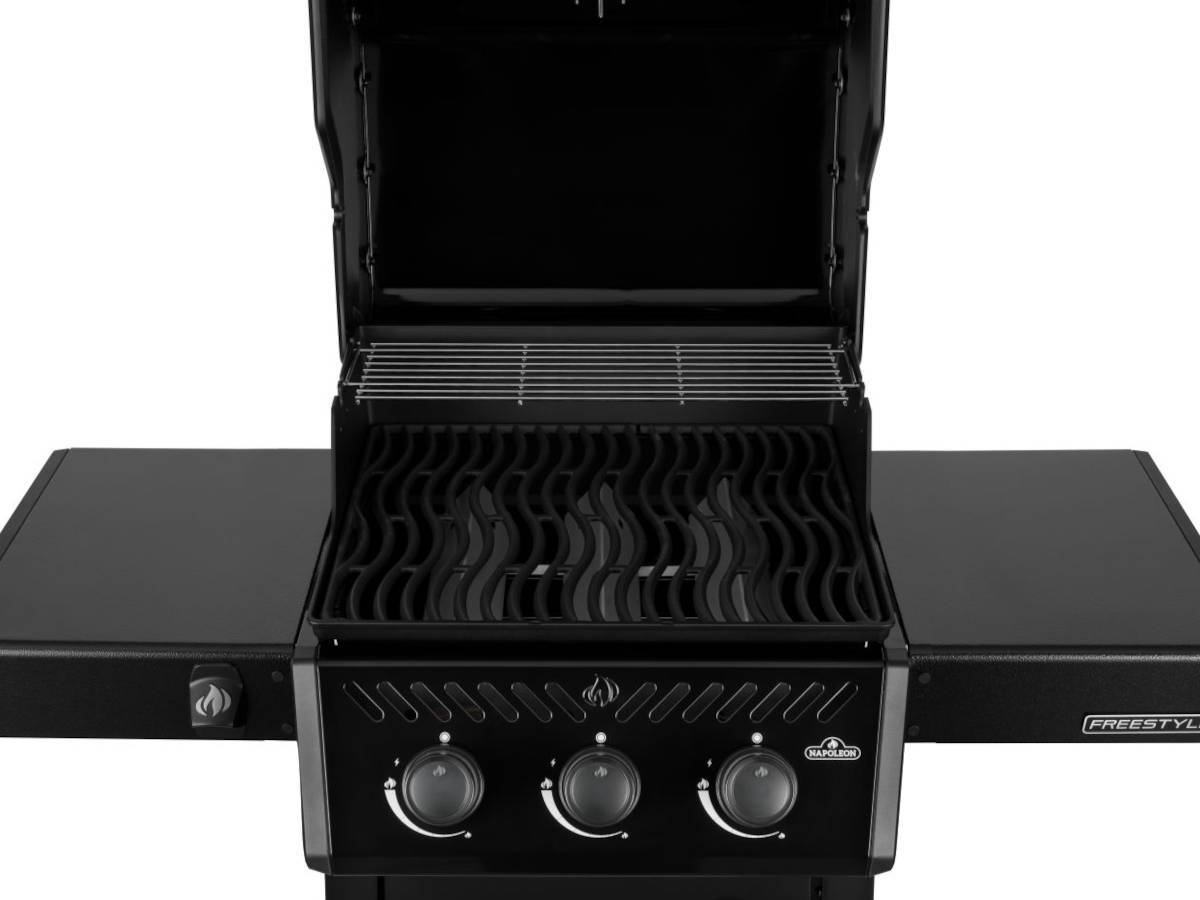 Napoleon - Barbecue gaz Freestyle 365 noir 3 brûleurs + Housse de protection + Plateau charbon - Napoléon - Image 6