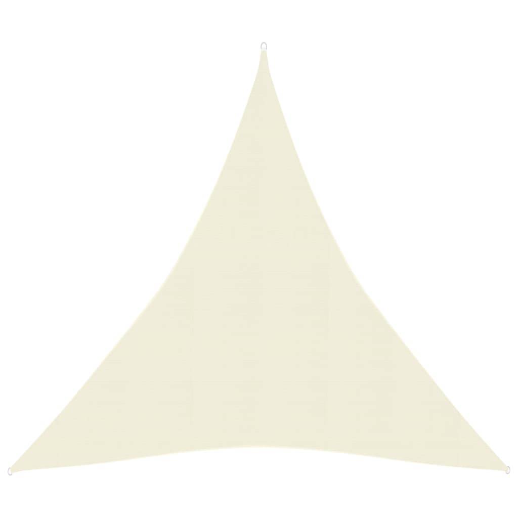 Helloshop26 - Voile d'ombrage 160 g/m² PEHD 5 x 7 x 7 m crème - Image 1