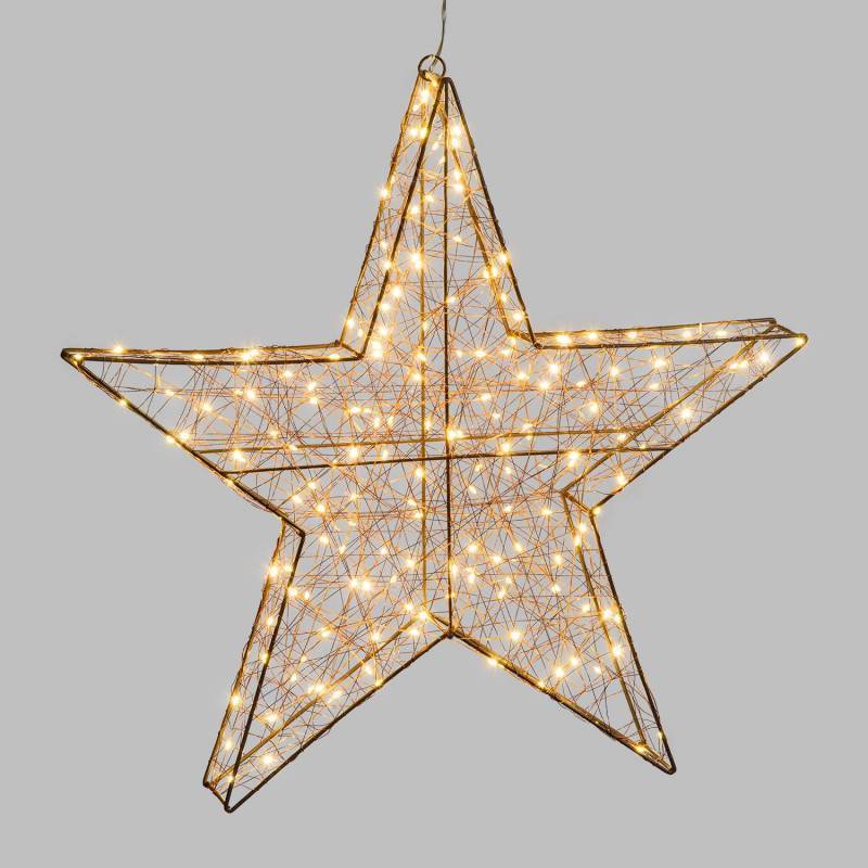Lotti - Etoile lumineuse fil 60CM métal cuivré 180 micro LED banc chaud Lotti - Image 1