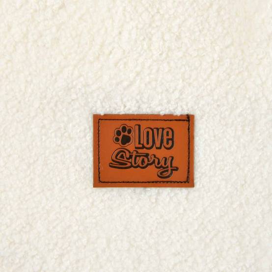 Love Story - Veste Doudou pour Chien "Wooly" 40cm Écru - Image 4