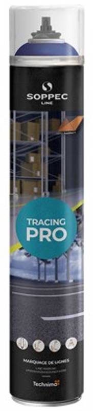 Peinture de marquage au sol TRACING® PRO système PureSPRAY bleu RAL 5017 aérosol 750ml - SOPPEC - 152001O