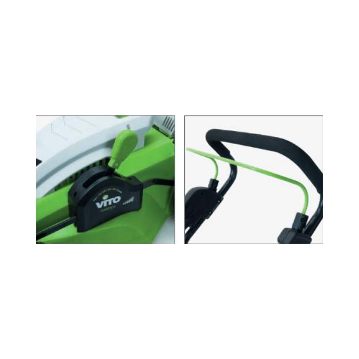 Tondeuse electrique 1800W Moteur induction Coupe 42 cm - 3 hauteurs de coupe - bac 50L VITO - Image 10