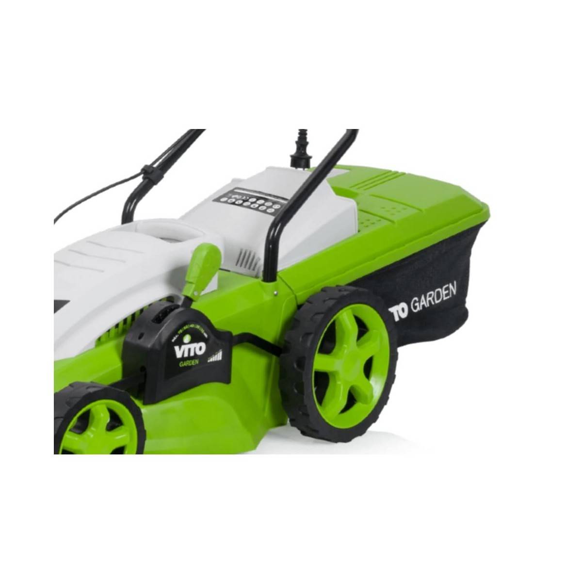 Tondeuse electrique 1800W Moteur induction Coupe 42 cm - 3 hauteurs de coupe - bac 50L VITO - Image 5