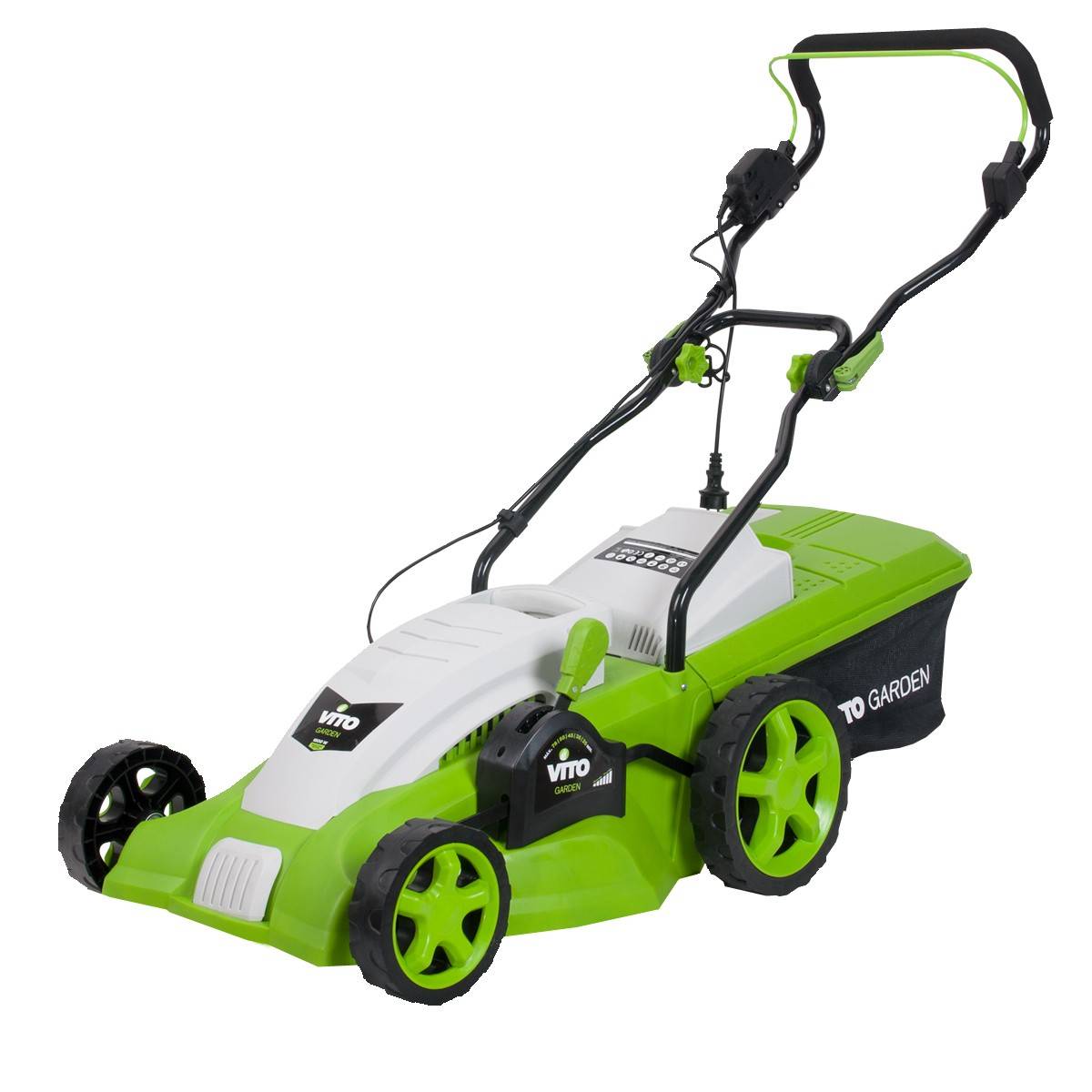 Tondeuse electrique 1800W Moteur induction Coupe 42 cm - 3 hauteurs de coupe - bac 50L VITO - Image 1