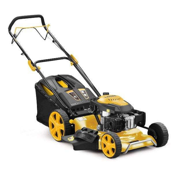 Nemura - Tondeuse thermique autotractée 196cm3 - coupe 53cm - Fonction 3 en 1 (ramassage, éjection latérale, mulching)