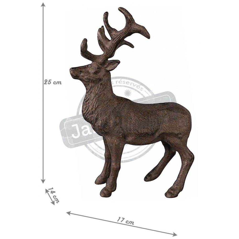 Aubry Gaspard - Cerf en fonte 25 cm - Image 3