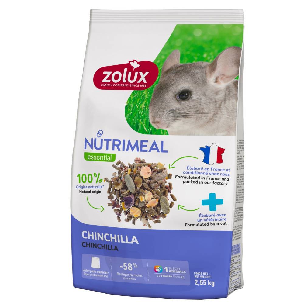 Zolux - Aliment composé pour Chinchilla Nutrimeal sac de 2.55 kg - Image 2