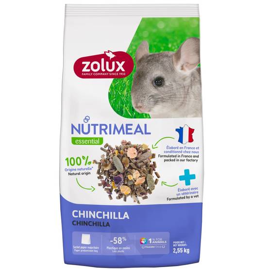 Zolux - Aliment composé pour Chinchilla Nutrimeal sac de 2.55 kg - Image 1