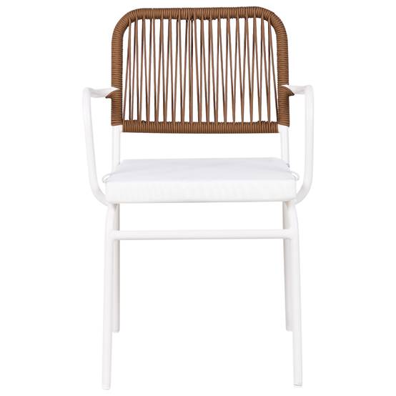 Beliani - Chaise de jardin Aluminium Blanc TACENO - Beliani - Image 4