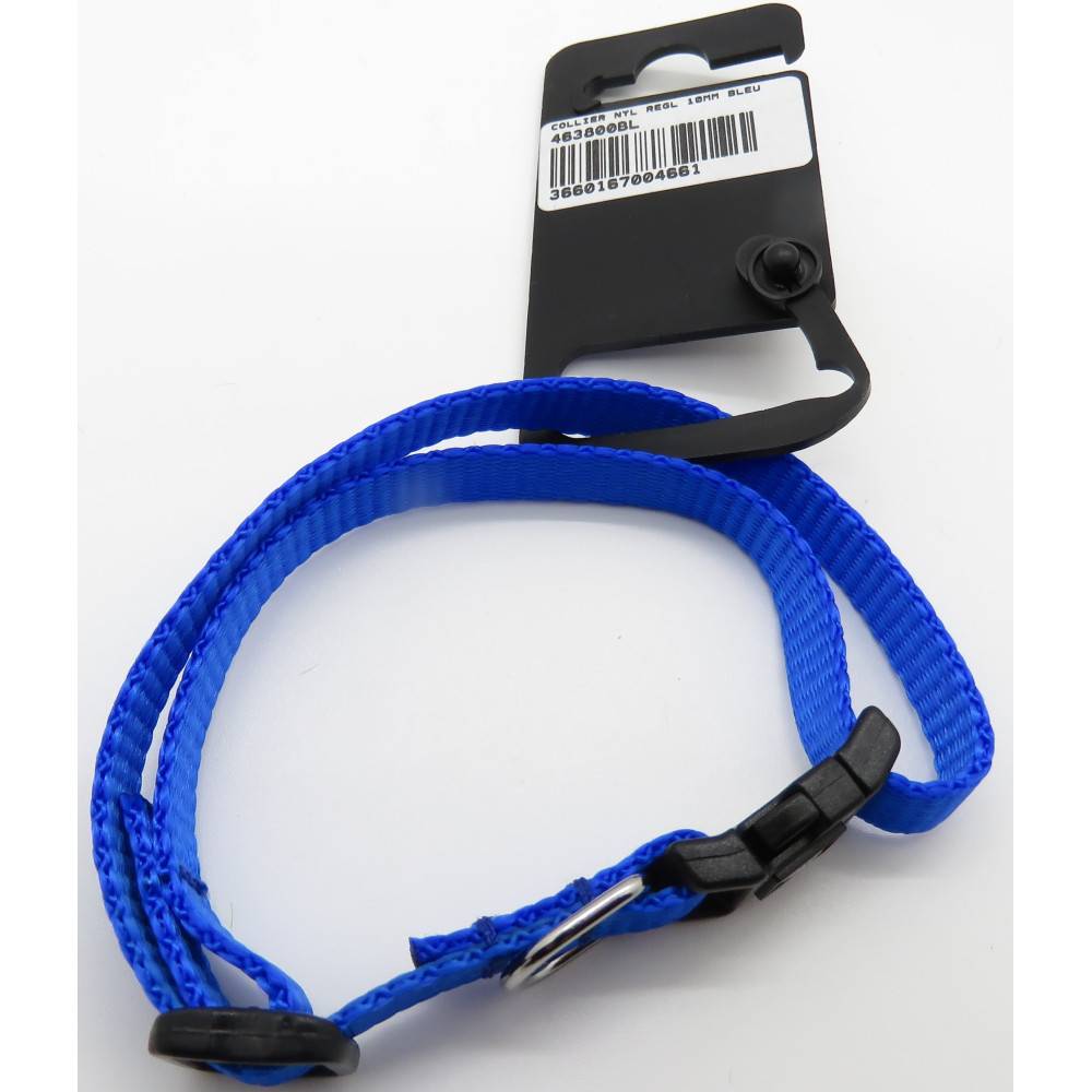 Zolux - collier nylon 25 - 35  cm x 10 mm bleu pour chien. - Image 4