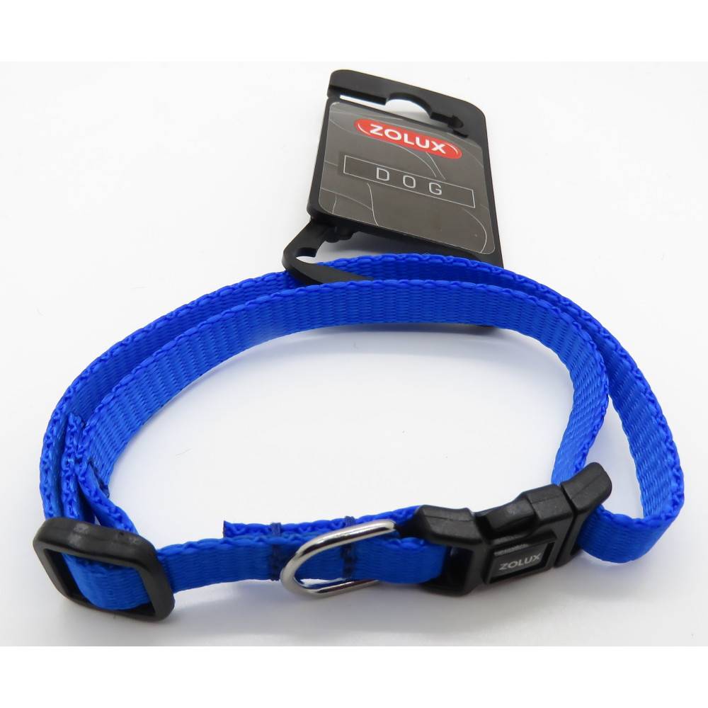 Zolux - collier nylon 25 - 35  cm x 10 mm bleu pour chien. - Image 3