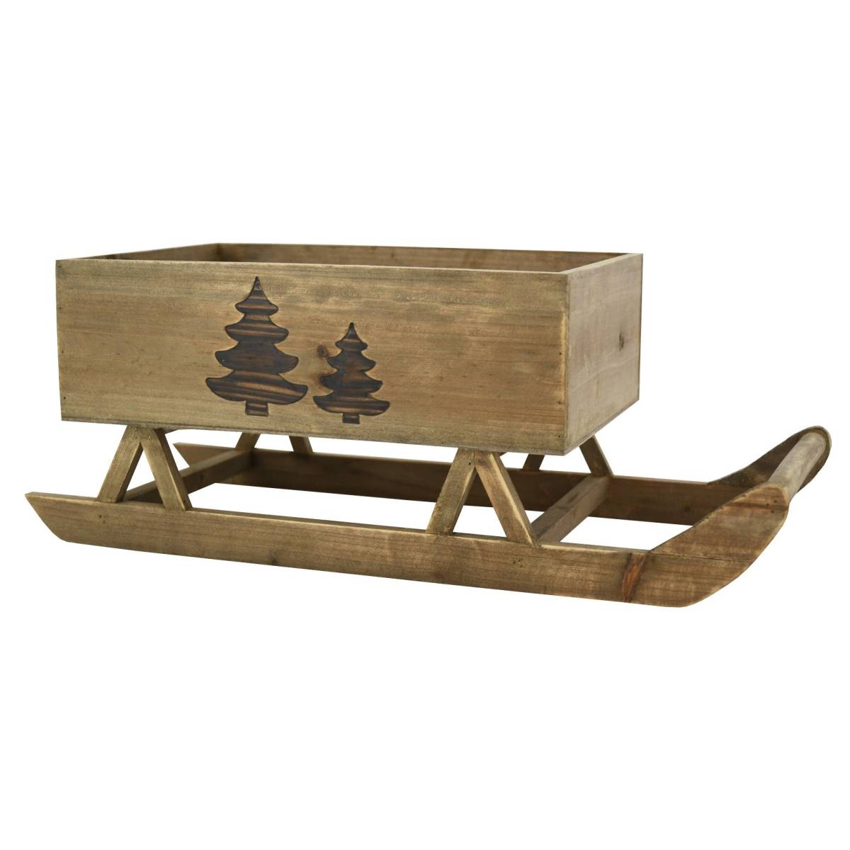 Aubry Gaspard - Luge en bois teinté Sapin - Image 1