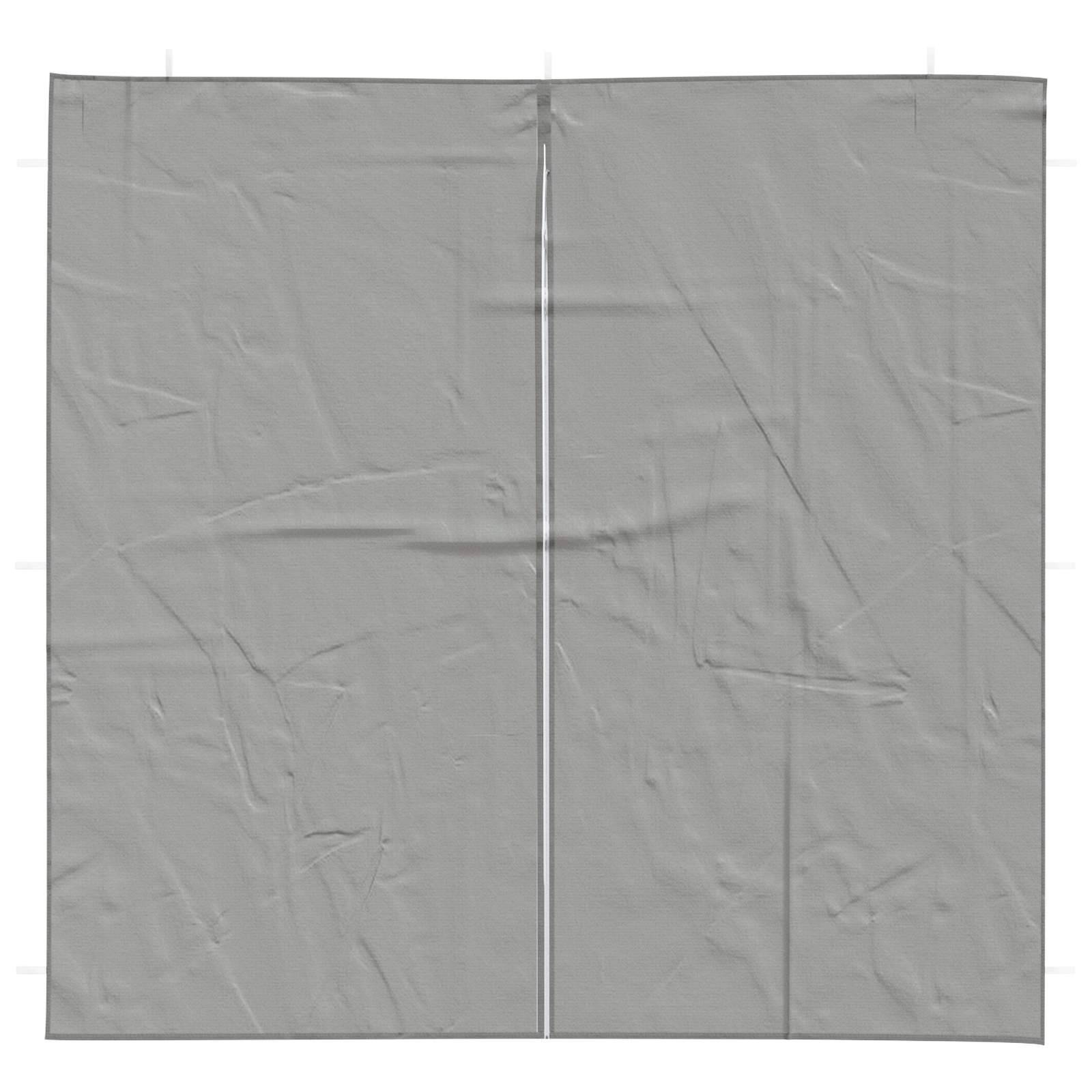 Mur de tente de fête PE et acier gris clair 200 x 195 cm, Poids:0.72kg - PANGIVO - Image 3