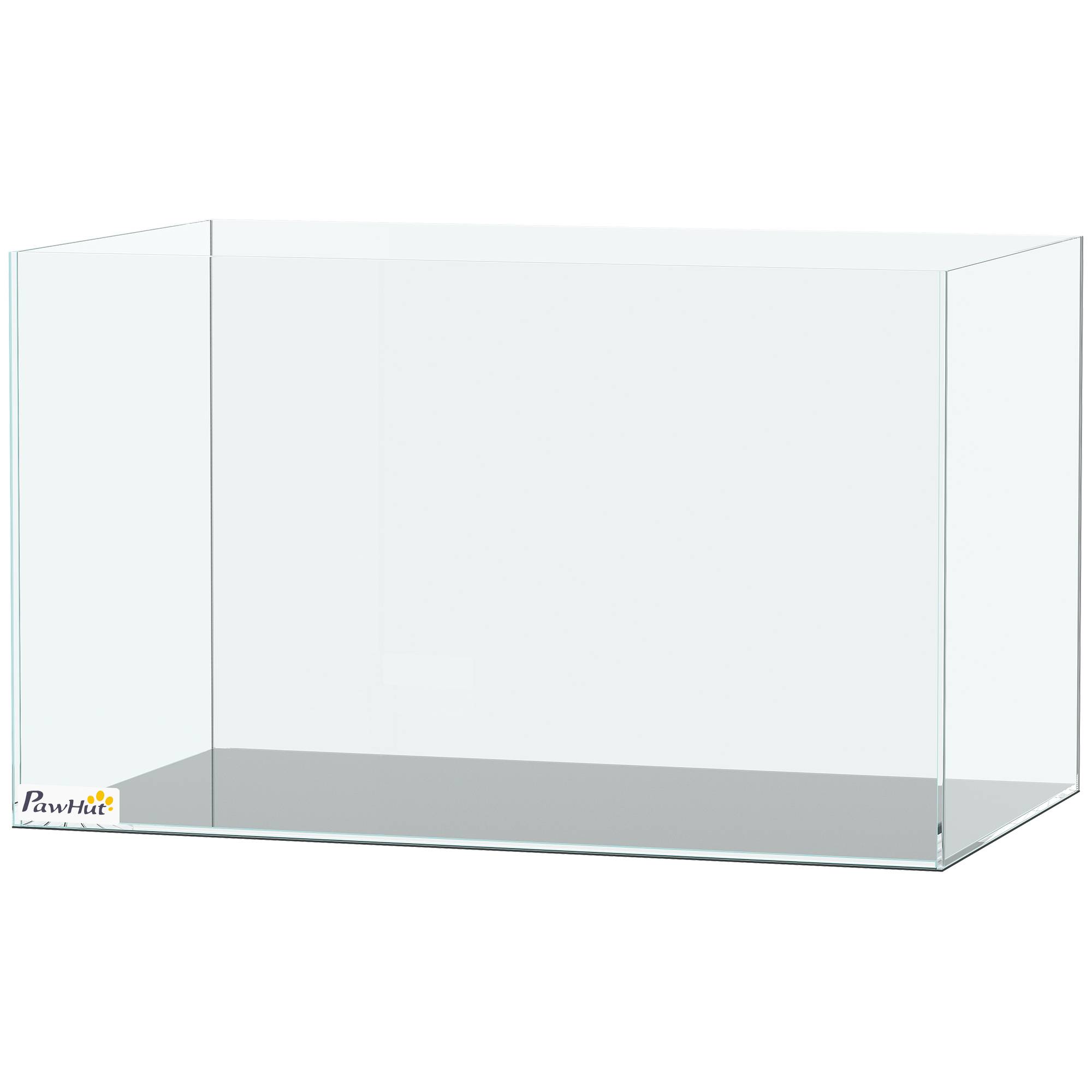 Sans Marque - Aquarium 43L en Verre Trempé avec Tapis de Protection Pour Poissons, Crevettes, Tortues, 50 x 30 x 30 cm, Transparent - Image 2