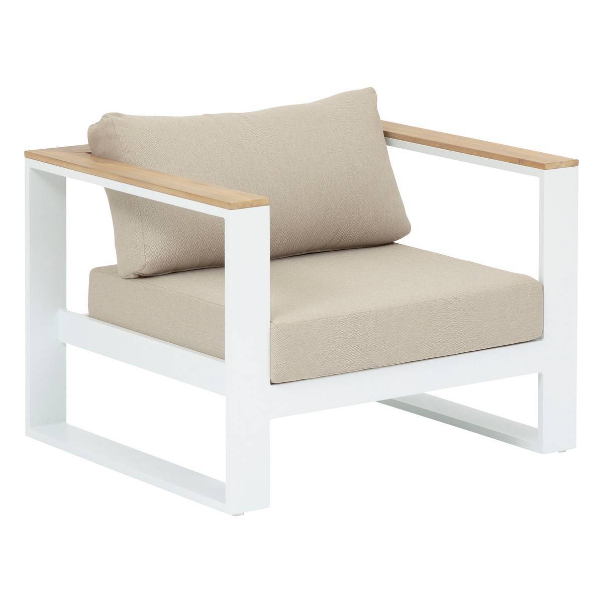 Hesperide - Fauteuil salon "Empéria" blanc  en aluminium traité en epoxy Hespéride - Image 1