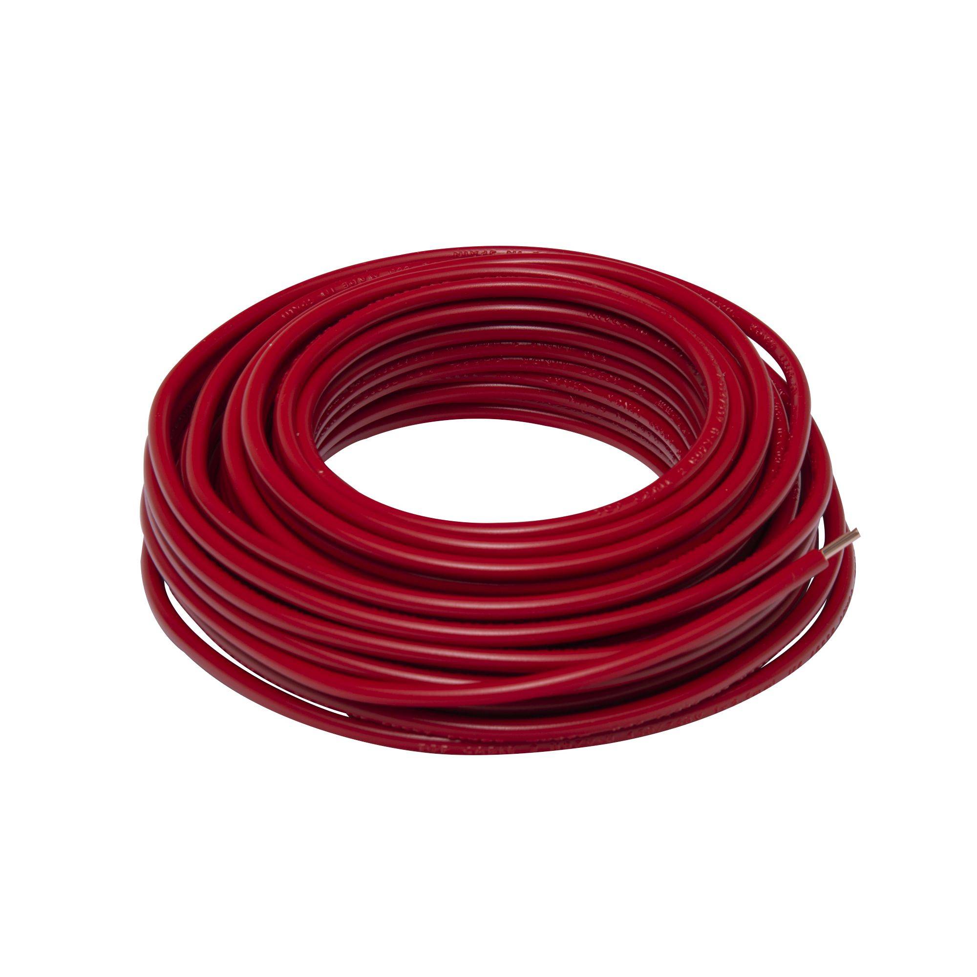 Zenitech - Câble électrique HO7V-U 2,5mm2 rouge 10m - Image 1