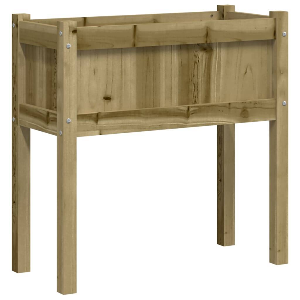 Maison Chic - Jardinière avec pieds - Pot De Fleurs 70x31x70 cm bois de pin imprégné - Image 1