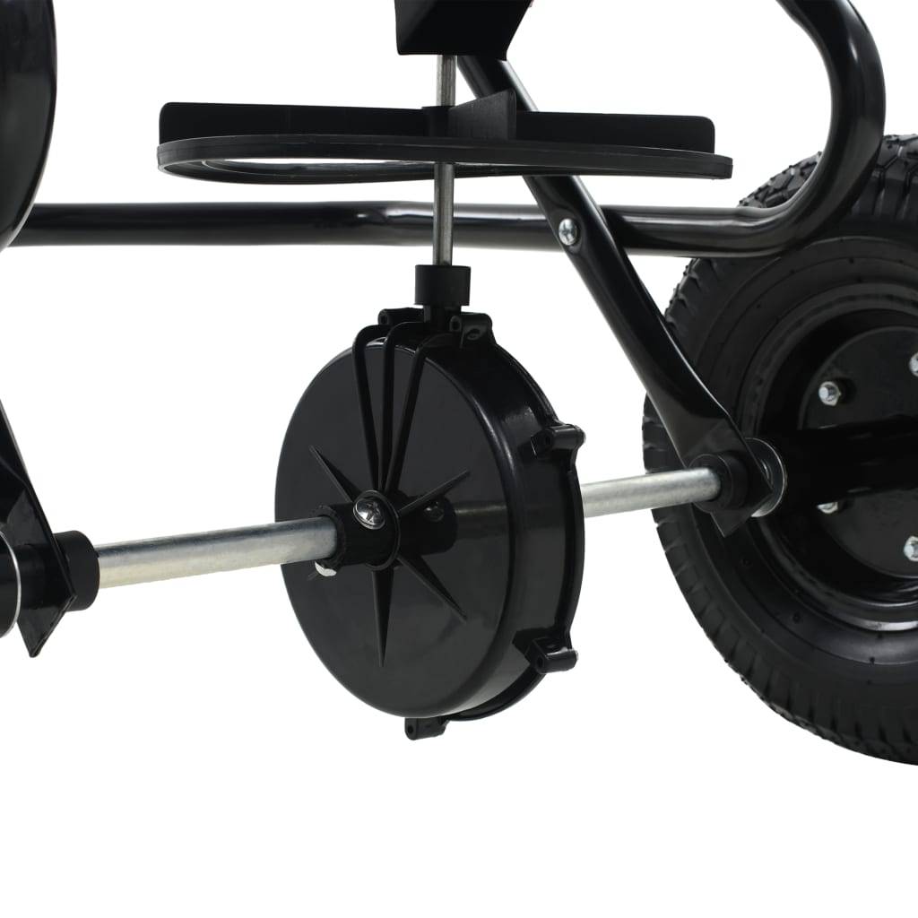 PANGIVO - Distributeur de sel remorqué PVC et acier noir 125 x 74 x 79 cm - PANGIVO - Image 9