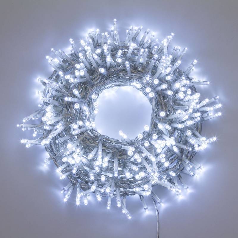 Lotti - Guirlande 30M BOA 6cm 1500 LED blanc froid timer 8 programmes câble transparent Lotti - Image 1