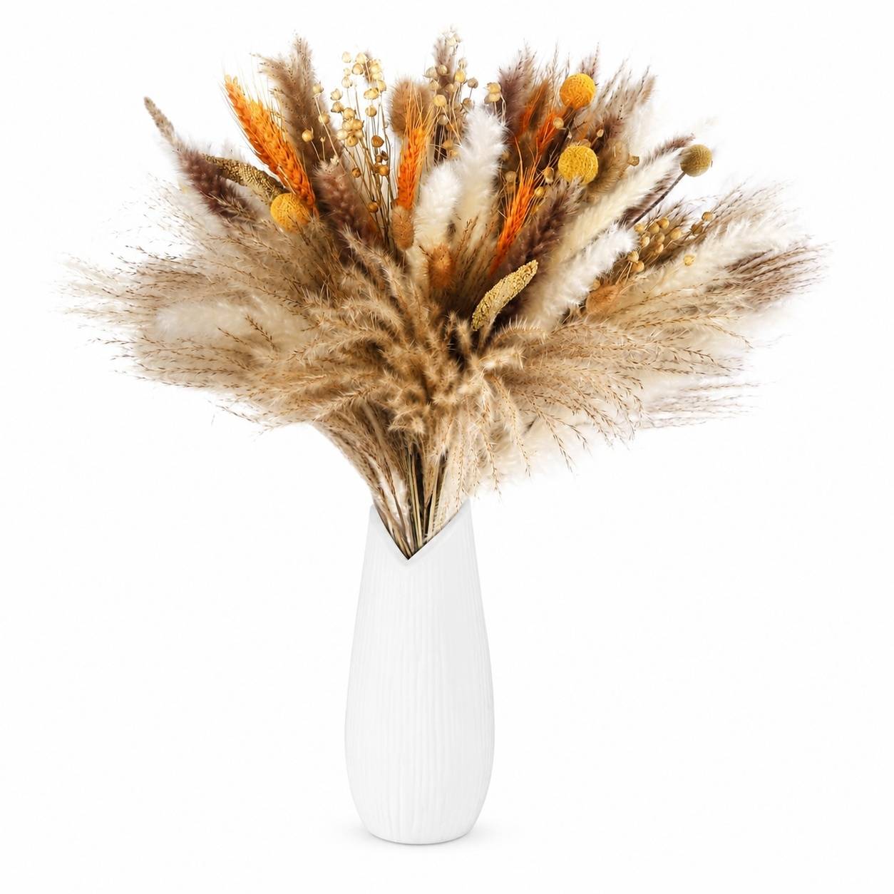 Lot de 100 Plantes et Fleurs Séchées 40 à 44 Cm Décoration Boho Mariage Anniversaire - Image 1