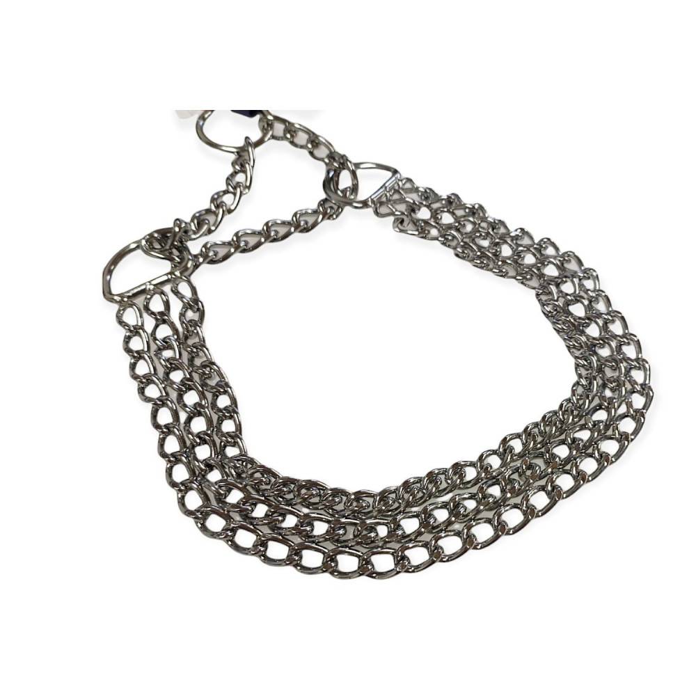 Collier d'arrêt, L-XL 55 cm/2.5 mm 3 rang, pour chien - Image 1